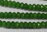 CCN2107 15.5 inches 5*8mm faceted rondelle candy jade beads