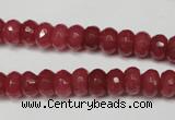 CCN2126 15.5 inches 5*8mm faceted rondelle candy jade beads