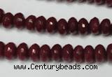 CCN2133 15.5 inches 5*8mm faceted rondelle candy jade beads