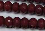 CCN2136 15.5 inches 10*14mm faceted rondelle candy jade beads