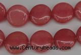 CCN2238 15.5 inches 14mm faceted coin candy jade beads wholesale