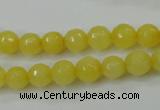 CCN2255 15.5 inches 8mm faceted round candy jade beads wholesale