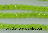 CCN2261 15.5 inches 4mm faceted round candy jade beads wholesale