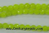 CCN2262 15.5 inches 6mm faceted round candy jade beads wholesale