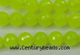 CCN2264 15.5 inches 10mm faceted round candy jade beads wholesale