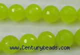 CCN2266 15.5 inches 14mm faceted round candy jade beads wholesale