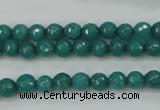 CCN2279 15.5 inches 6mm faceted round candy jade beads wholesale