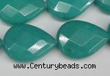 CCN2333 15.5 inches 18*25mm faceted flat teardrop candy jade beads