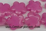 CCN2341 15.5 inches 20mm carved flower candy jade beads wholesale