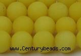 CCN2408 15.5 inches 4mm round matte candy jade beads wholesale