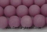 CCN2423 15.5 inches 6mm round matte candy jade beads wholesale