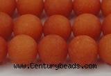 CCN2467 15.5 inches 10mm round matte candy jade beads wholesale