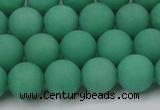 CCN2510 15.5 inches 14mm round matte candy jade beads wholesale