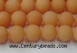 CCN2517 15.5 inches 8mm round matte candy jade beads wholesale
