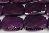 CCN2634 15.5 inches 18*25mm faceted trapezoid candy jade beads