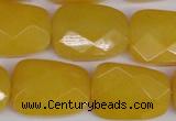 CCN2636 15.5 inches 18*25mm faceted trapezoid candy jade beads