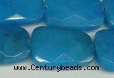 CCN2637 15.5 inches 18*25mm faceted trapezoid candy jade beads