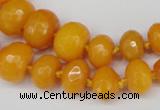 CCN2645 15.5 inches 5*8mm - 12*16mm faceted rondelle candy jade beads