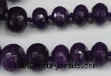 CCN2649 15.5 inches 5*8mm - 12*16mm faceted rondelle candy jade beads