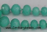 CCN2757 15.5 inches 5*8mm - 12*16mm faceted rondelle candy jade beads