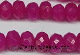 CCN2871 15.5 inches 5*8mm faceted rondelle candy jade beads