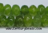 CCN2874 15.5 inches 5*8mm faceted rondelle candy jade beads