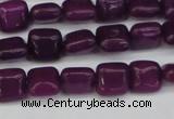 CCN3790 15.5 inches 8*8mm square candy jade beads wholesale