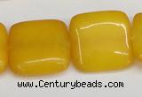 CCN3800 15.5 inches 20*20mm square candy jade beads wholesale