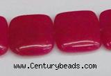 CCN3803 15.5 inches 20*20mm square candy jade beads wholesale