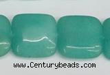 CCN3807 15.5 inches 20*20mm square candy jade beads wholesale