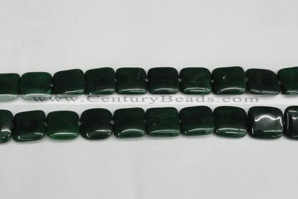 CCN3809 15.5 inches 20*20mm square candy jade beads wholesale