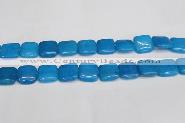 CCN3810 15.5 inches 20*20mm square candy jade beads wholesale