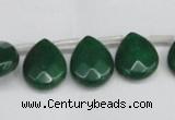 CCN3936 Top-drilled 12*15mm briolette candy jade beads wholesale