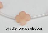 CCN3945 15.5 inches 15mm carved flower candy jade beads wholesale