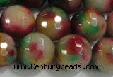 CCN4015 15 inches 16mm faceted round candy jade beads wholesale
