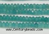 CCN4106 15.5 inches 2*4mm faceted rondelle candy jade beads