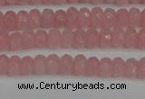 CCN4122 15.5 inches 4*6mm faceted rondelle candy jade beads