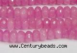 CCN4123 15.5 inches 4*6mm faceted rondelle candy jade beads