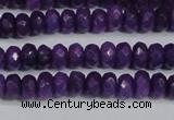 CCN4132 15.5 inches 4*6mm faceted rondelle candy jade beads