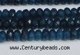 CCN4136 15.5 inches 4*6mm faceted rondelle candy jade beads