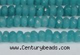 CCN4138 15.5 inches 4*6mm faceted rondelle candy jade beads