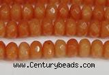 CCN4152 15.5 inches 5*8mm faceted rondelle candy jade beads