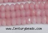 CCN4154 15.5 inches 5*8mm faceted rondelle candy jade beads