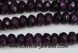 CCN4164 15.5 inches 5*8mm faceted rondelle candy jade beads