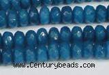 CCN4166 15.5 inches 5*8mm faceted rondelle candy jade beads