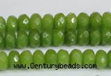 CCN4168 15.5 inches 5*8mm faceted rondelle candy jade beads