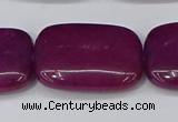 CCN4195 15.5 inches 18*25mm rectangle candy jade beads wholesale