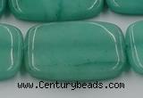 CCN4207 15.5 inches 30*40mm rectangle candy jade beads wholesale