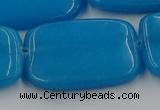 CCN4208 15.5 inches 30*40mm rectangle candy jade beads wholesale