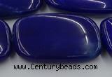 CCN4209 15.5 inches 30*40mm rectangle candy jade beads wholesale